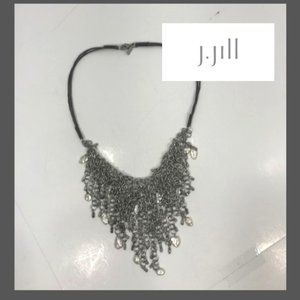 50% OFF  J Jill Fashion silver necklace with stone accents